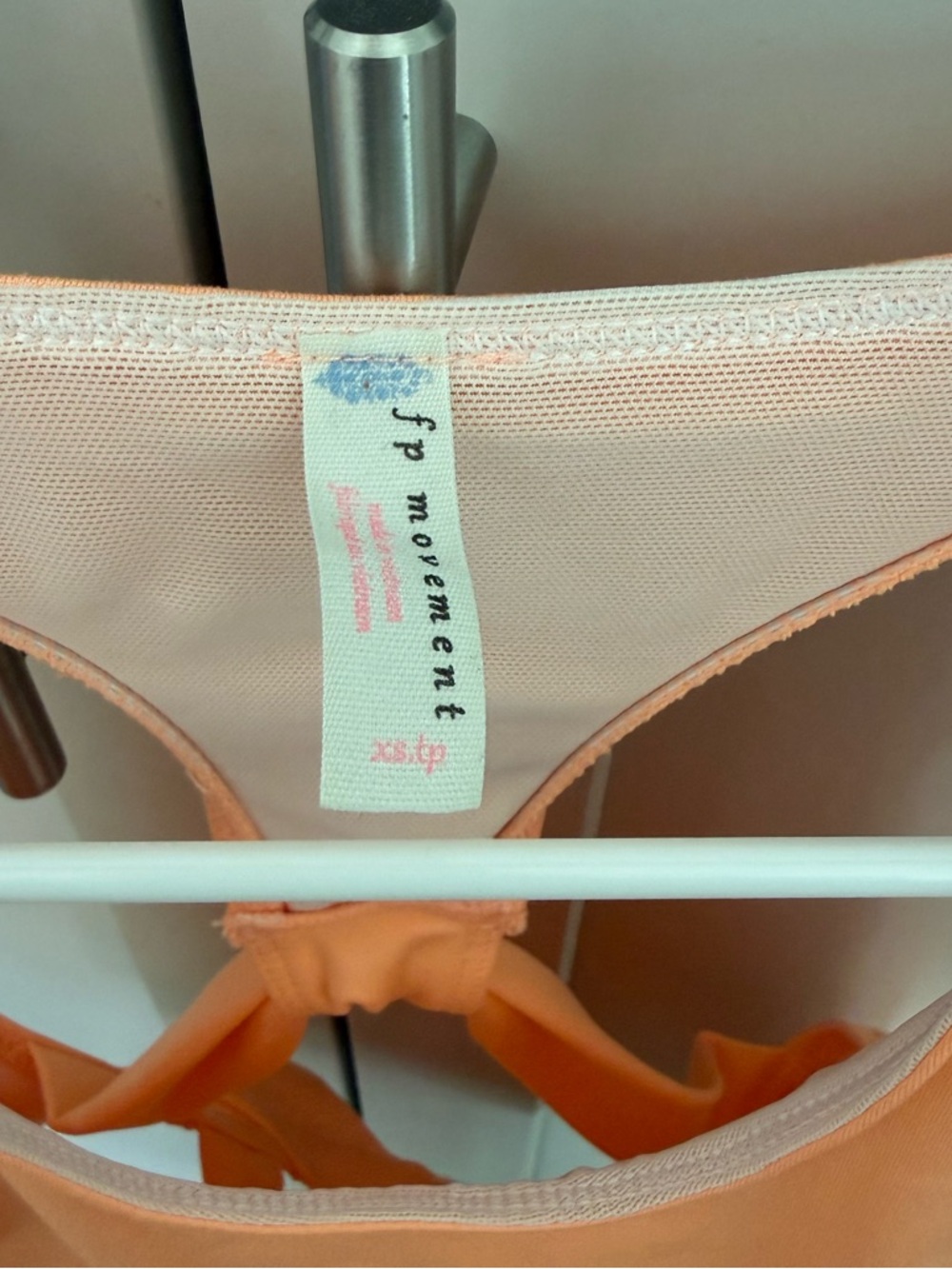 FP Movement Peach Sports Bra NWOT Strappy Cross Back | X Small - Picture 4 of 6